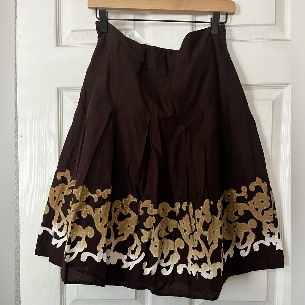 Style & Co. Brown Skirt with tan Accents